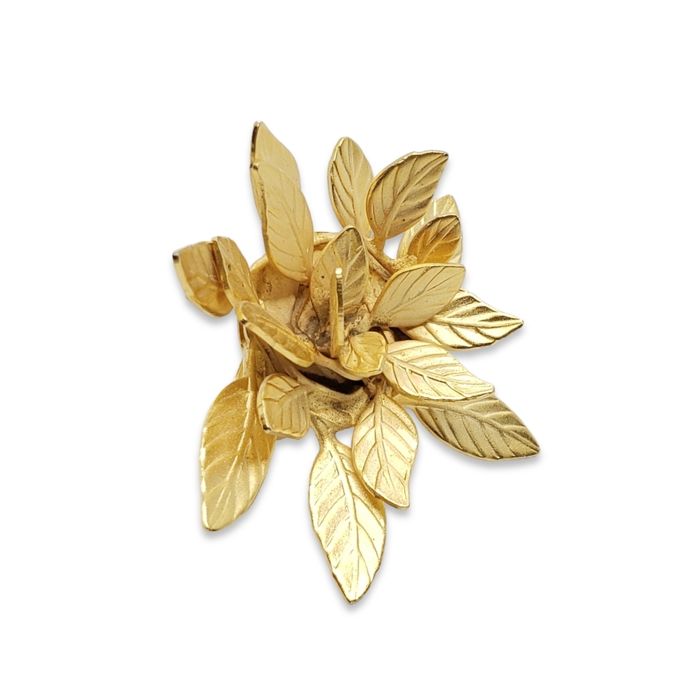 Gold leaf ring - Picture 1 of 4